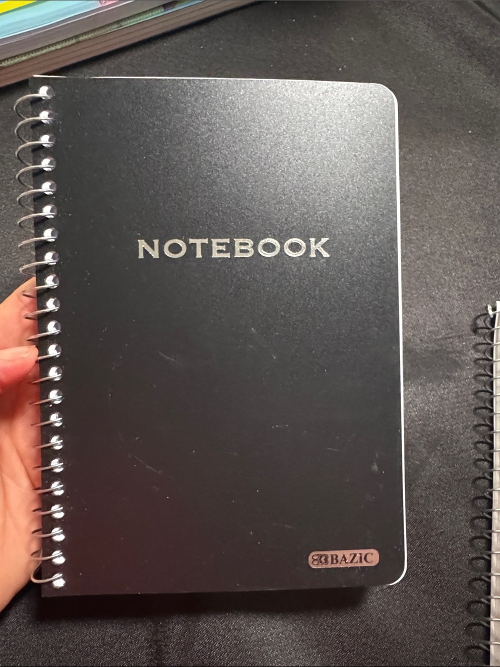 Black Spiral Notebook - Classic Pocket Journal